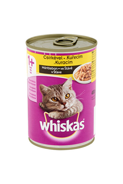 Whiskas Hrană umedă pentru pisici adulte, pui, 400 g