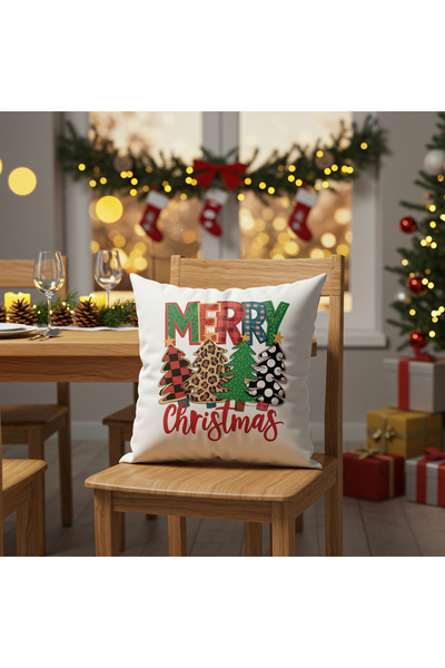 Limon Soft New Year Themed Digital Printed Special Design Decorative Pillow Cushion Cover 1 Piece