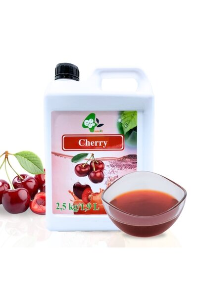 Boboq Sirop de cireșe 2,5 kg, aromă dulce și fructată, perfect pentru ceai cu...