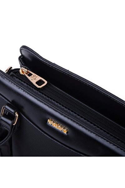 Nas Bag Stylish Women's Midi Hand and Shoulder Bag Black Lacste