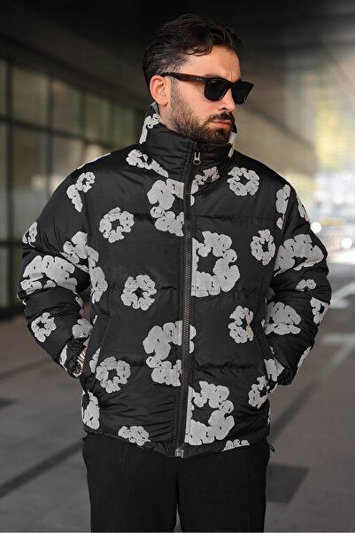 RHONES Men's Stick Collar Winter Flock Coat