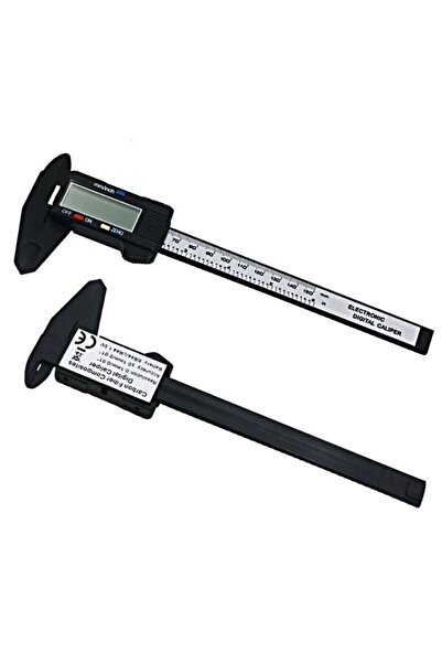 Buffer 150 Mm Dijital Kumpas Elektronik Fiber Karbon Kaplı Plastik - Kumpas - 4 Ay