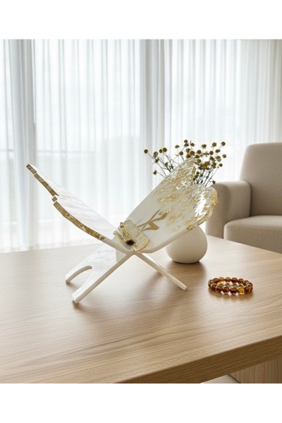 LMS EPOKSİ Epoksi Altın Varak Kelebek Rahle - Şık Kur'an-ı Kerim Rahlesi Ayra...