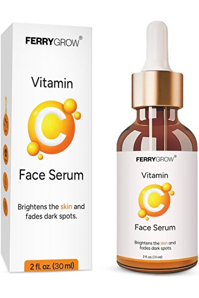 ferrygrow سيروم فيتامين سي للوجه - مصحح للبقع الداكنة ومرطب ومفتح ومقاوم للشي...