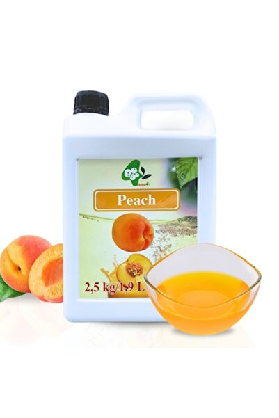 Boboq Peach Syrup 2.5 kg — Sweet, Fruity Flavor, Perfect for Bubble Tea and Desserts
