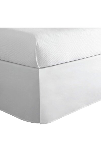 Generic Classic Ruffled Bed Skirt, Cotton Blend, 35.5 cm Drop, Twin XL, White - Todays Home