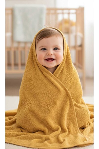 PAMUK HANIM منشفة استحمام للأطفال حديثي الولادة من القطن 100% للبنات والأولاد...