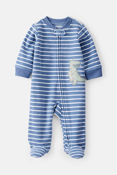 Carter's Baby Boy Blue Fleece Jumpsuit