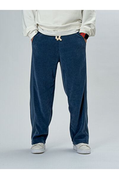 COCOPELLI Oversized Navy Blue Men's Baggy Pants Coc2547