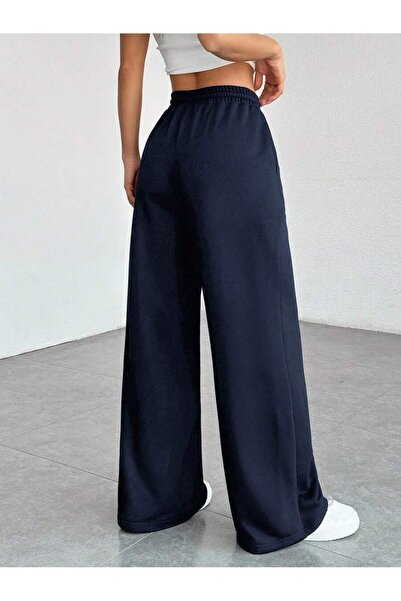 WKM Γυναικεία φαρδιά φόρμα με 3 κλωστές με ελαστική μέση και φαρδιά πόδια