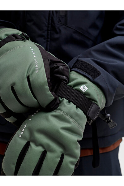 Jack & Jones Jack Jones Jacvalley Gloves Ski AW25 Men's Khaki Gloves 12284378-03