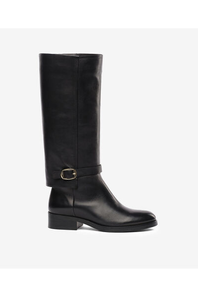 Greyder Women's Black Genuine Leather Boots 5K2Tc59305