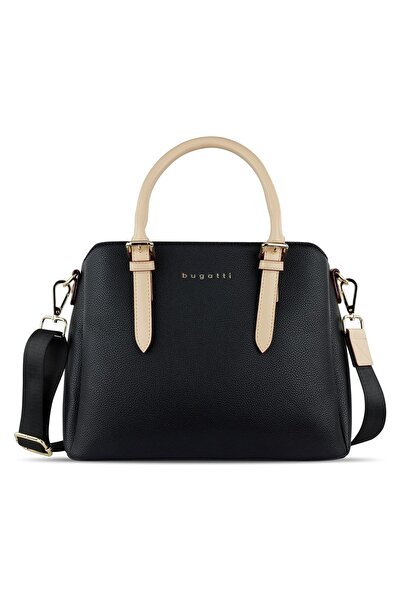 BUGATTI Geanta dama din piele ecologica, bugatti, Ella Bowling M, Negru