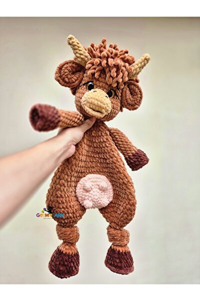 OEM Moolsy, Vaca Alintatoare – Jucărie de pluș confortabilă, croșetată manual...