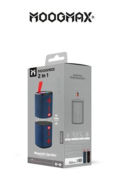 MOOGMAX سبيكر سماعات مكبر صوت بلوتوث 2 في 1 قابل للفصل لجزئيين. سماعات سبيكر بصوت Bass قوي وواضح جدا.