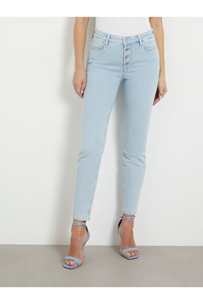 Guess 1981 Exposed Button Kadın Skinny Fit Jean