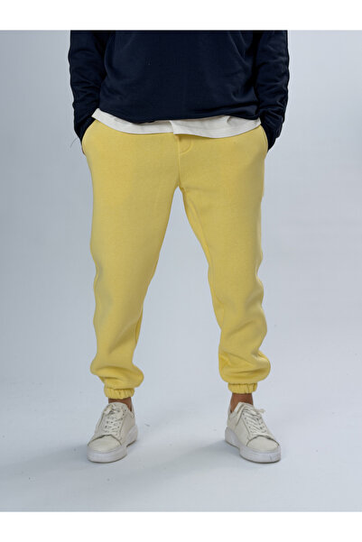 COCOPELLI Fleece-Lined Yellow Men's Jogger Tracksuit Coc2555
