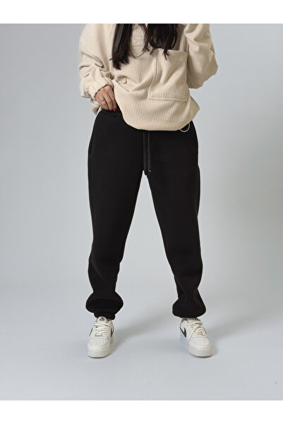 COCOPELLI Fleece-Lined Black Women's Jogger Tracksuit Coc2543