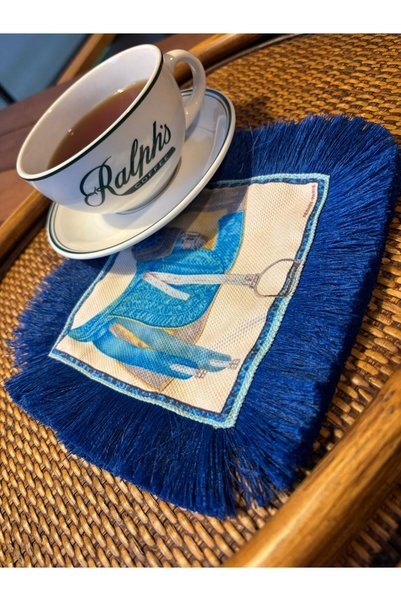 Merve Kaymakcı Maison Di Cavallé Presentation Napkin Blue