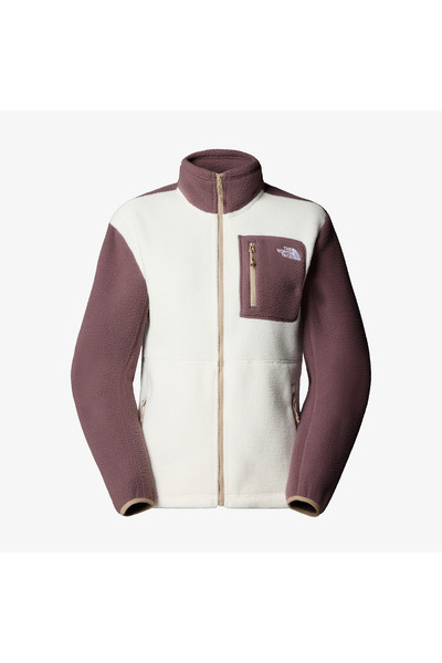 THE NORTH FACE Yumiori Full Zip Kadın Beyaz/Mor Polar Mont
