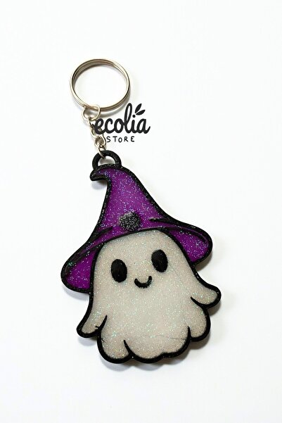 ecolia store Glitter Ghost Keychain & Bag Charm