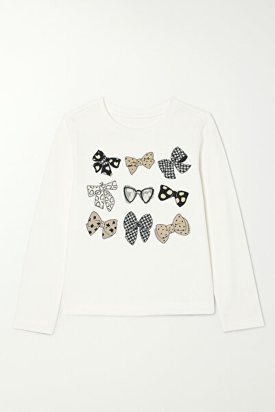 Kyex Girl's Transitional Printed Cotton Long Sleeve Bodysuit