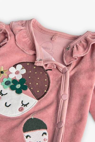 Boboli Baby Girl Flower Fruit Printed Jumpsuit