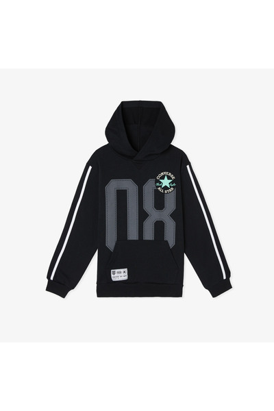 Converse Retro Remix Çocuk Siyah Sweatshirt