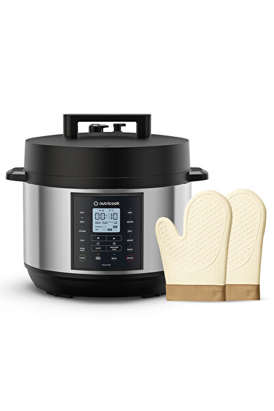 Nutricook Electric Pressure Cooker 9.5L with Silicon Woven Mitt