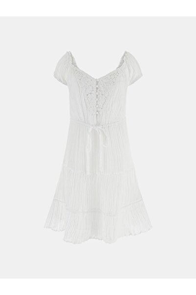 Guess Γυναικείο φόρεμα Sl Ciel Gauze σε γραμμή Α