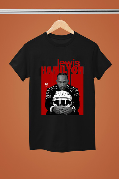 MAGORS LEWIS HAMILTON, BUMBAC IMPRIMAT, Mânecă scurtă, CROP REGULAR F1 tricou