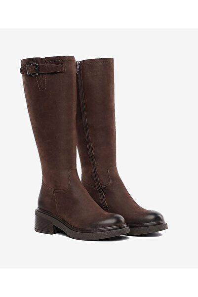 Greyder Women's Brown Genuine Leather Boots 5K2Uc35182