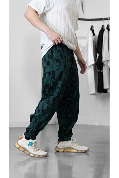 COCOPELLI Checkerboard Patterned Jacquard Fabric Sports Shalwar Coc1242