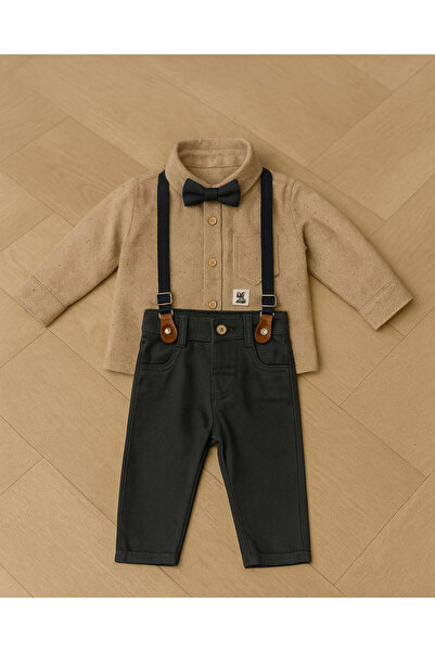 KESKİN BEBE Baby Boy Bow Tie Strap Suit