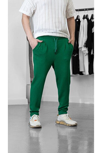 COCOPELLI Green Combed Cotton Jogger Coc1228