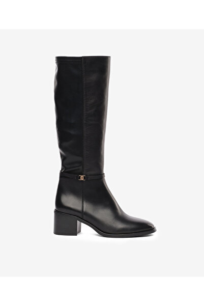 Greyder Women's Black Genuine Leather Boots 5K2Kc59306