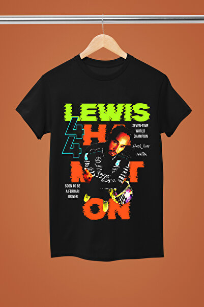 MAGORS LEWIS HAMILTON BASKILI PAMUKLU KISA KOLLU REGULAR KALIP F1 TSHIRT