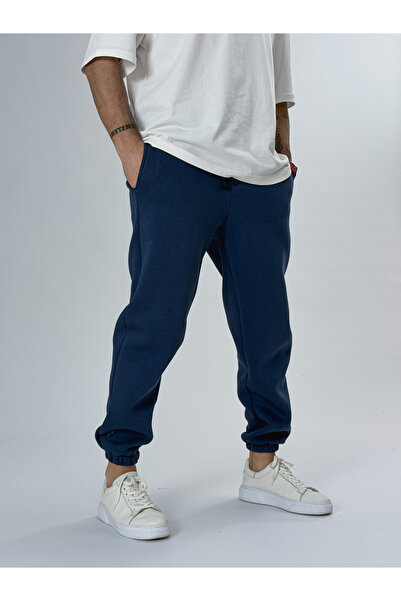 COCOPELLI Fleece-Lined Navy Blue Men's Jogger Tracksuit Coc2552