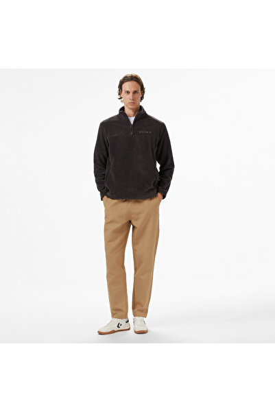 United 4 United4 Men's Gray Half Zip Sweatshirt