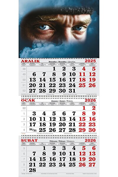 GENC DIJITAL BASKI 2026 Yılı Gemici Takvimi- ATATÜRK