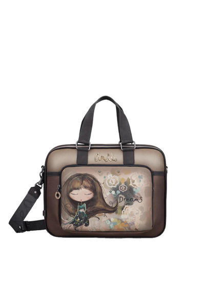 Anekke Real Collection Brown Metallic Shoulder Bag for iPad/Tablet (41706-113)