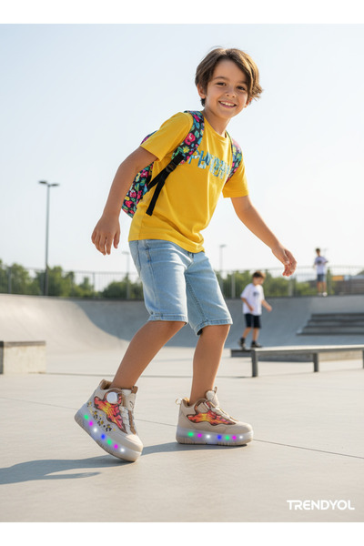 ROCKY Çocuk Patenli Işıklı Ayakkabı - Yeni - Tekerlekli Boğazlı Spor Ayakkabı...