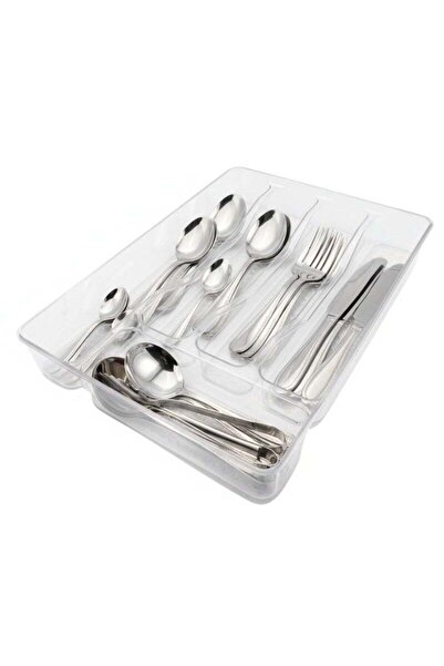 SUPPLIER 5-Compartment Acrylic Organizer Tray for Cabinet - Multi-Purpose Dra...