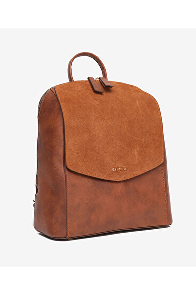 Greyder Women's Tan Genuine Leather Backpack 5K2Cn69763