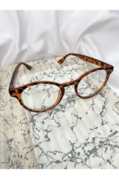 Mazzy Round Leopard Frame Blue Light Protection Glasses