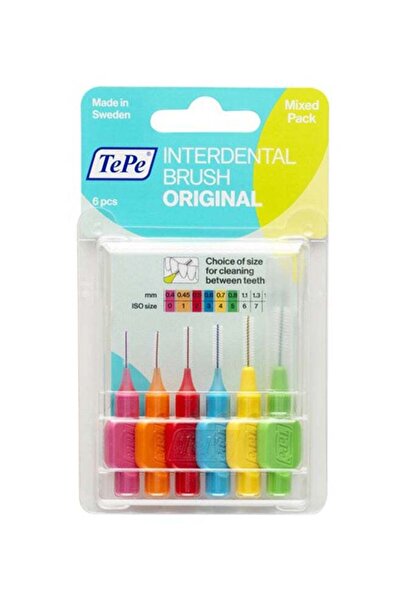 TePe 6-Piece Interdental Brush Mixed Blister Multicolour
