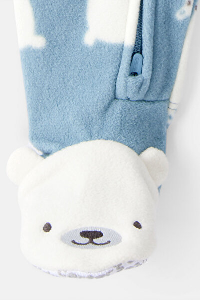 Carter's Boy's Green Fleece Jumpsuit