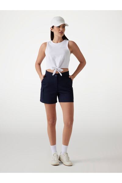 Guess Primula Rhinestones Tank Women White Crop V5Gi01I3Z14-G011