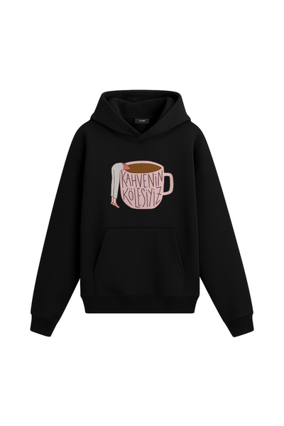 Infire clothing Unisex Oversized We Are the Puppets of Coffee Hoodie