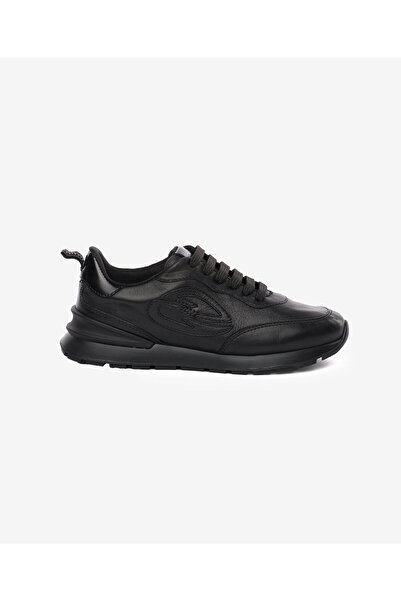 Greyder Women's Black Genuine Leather Sports Shoes 5K2Sa35251